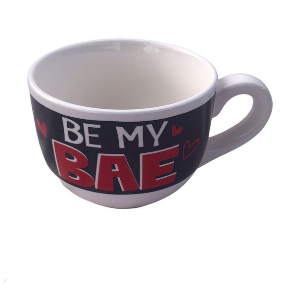 International MTY Coffee Mug 12oz Be My Bae Hearts Love Romantic Ceramic Cup - Picture 2 of 8